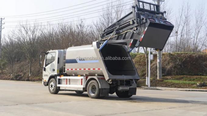 JAC 8m³ electric compactor garbage truck charging port