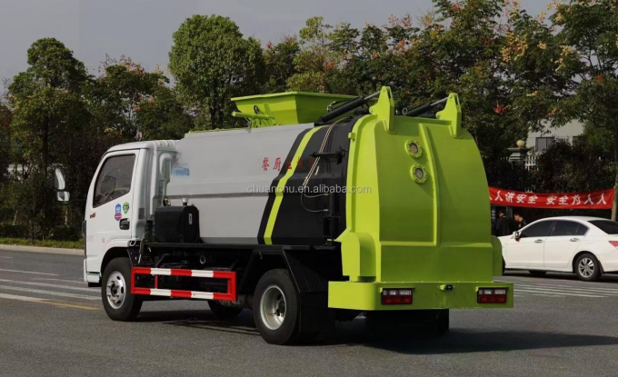 6m³ Pure Electric Side Loading Compactor Kitchen Garbage Truck - Compaction mechanism