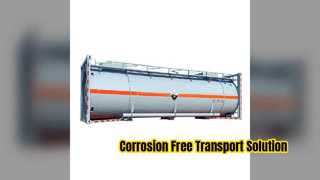 30ft Stainless Steel Tank Container Corrosion Free Transport