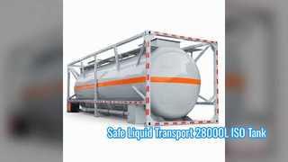 20ft 30ft ISO Tank Container 28000L Fuel and Chemical Transport